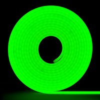 Гибкий неон NEON Flex ML-NF-6mm-Green 12В, 10.5Вт/м, 6х12мм, 100LED/м, IP33, рез 10мм, зеленый, 5м